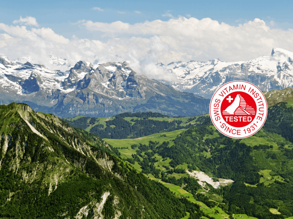 Swiss Vitamin Institute (SVI) seal.
